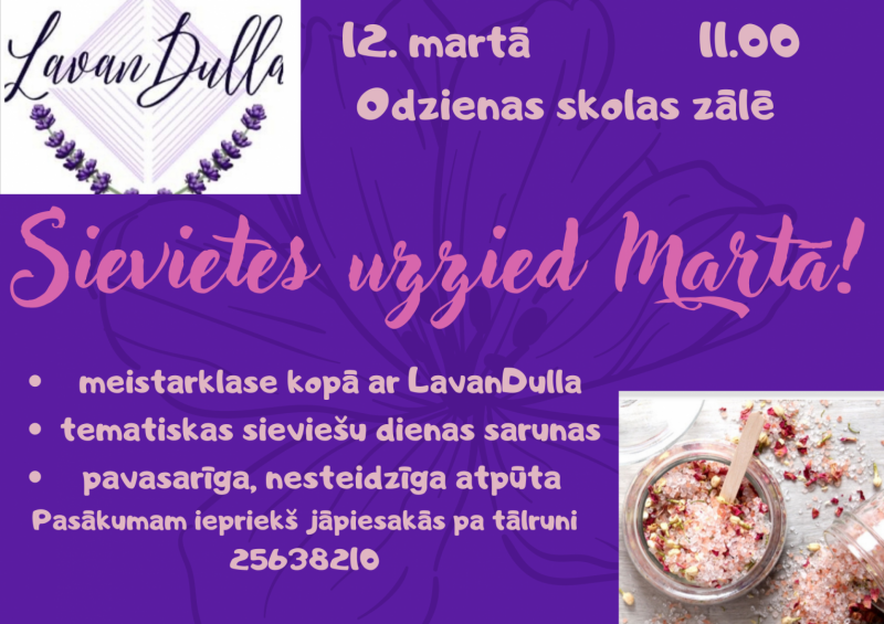 Sievietes uzzied martā