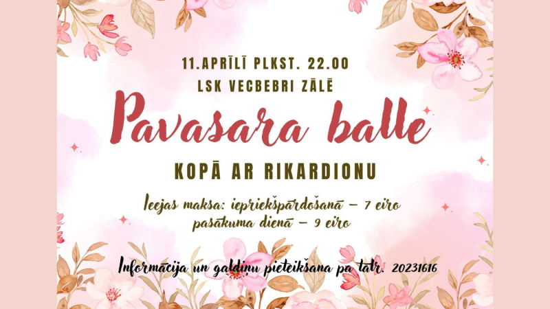 Pavasara balle kopā ar Rikardionu