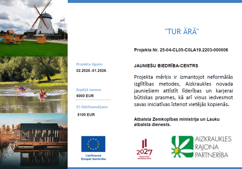 informatīvs baneris par projektu