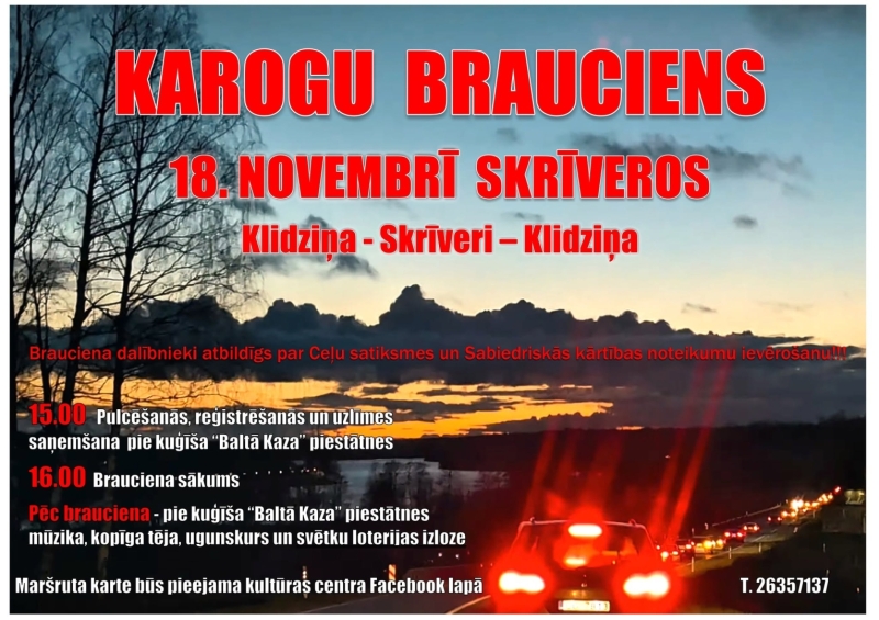 Skrīveros – Karogu brauciens