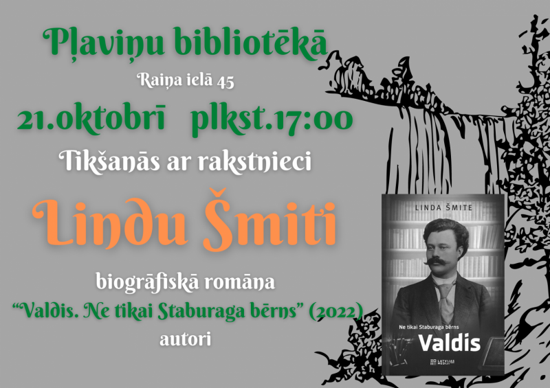 tikšanās ar rakstnici - afiša