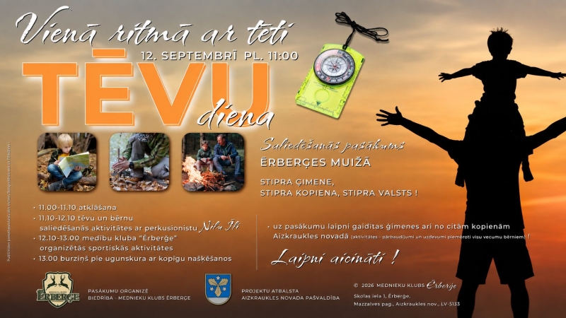 Tēvu diena “Vienā ritmā ar tēti”