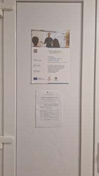 informatīvs plakāts par projektu