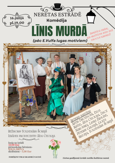 Edvarda Vulfa komēdija "Līnis murdā" Neretā