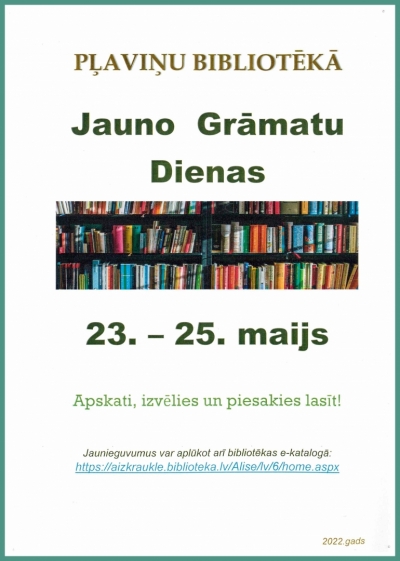 Jauno grāmatu dienas - afiša