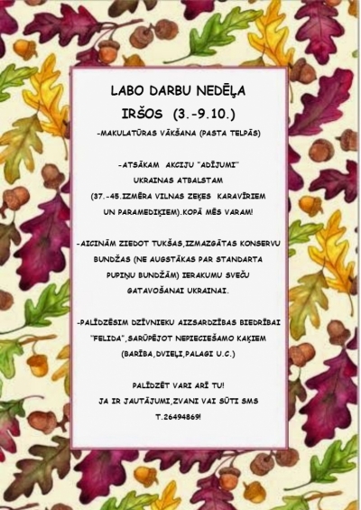 labie darbi