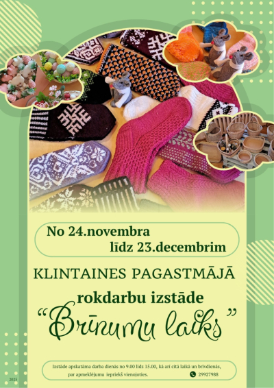 rokdarbu izstāde “Brīnumu laiks”