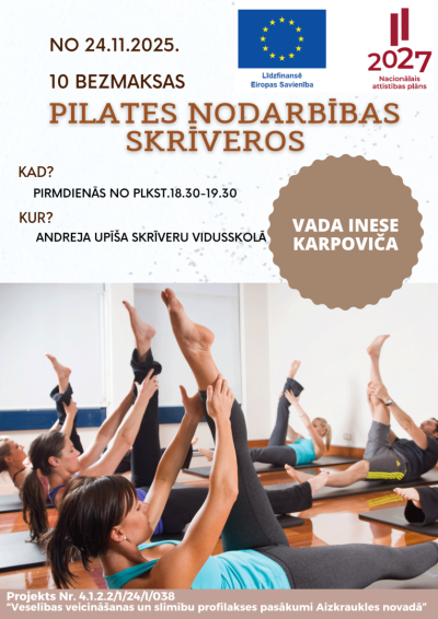 nodarbību afiša
