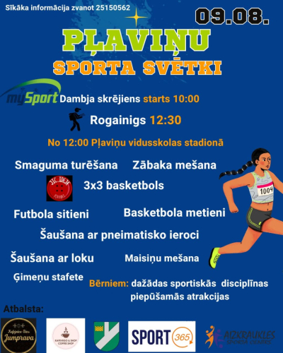 Afiša sporta svētkiem