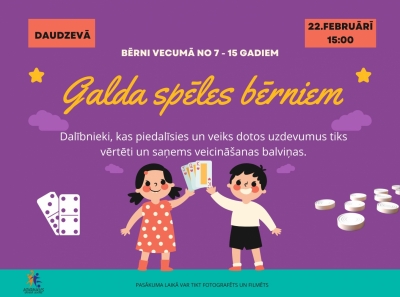 Galda spēles bērniem