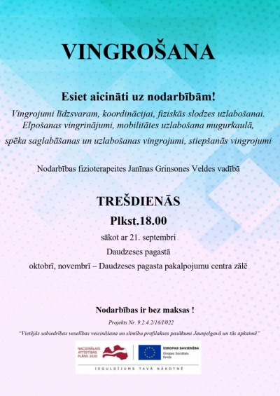 daudzesē vingrosana afiša