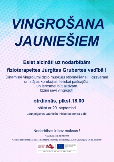 vingrošana jauniešiem