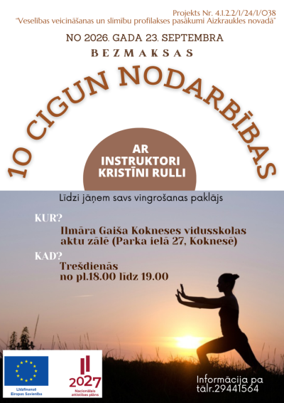 baneris par cigun nodarbībām