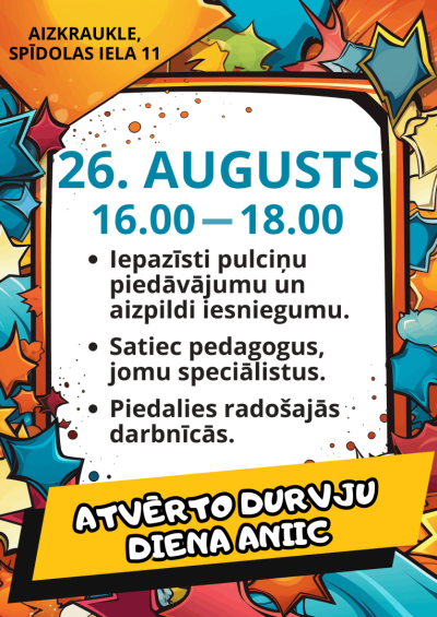 aniic atvērto durvju diena Jaunjelgavā