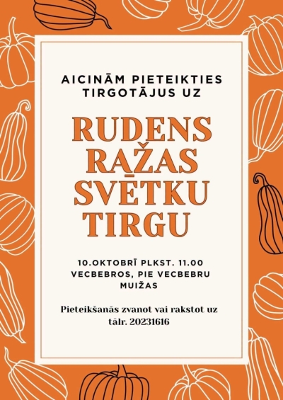 Rudens ražas svētku tirgus