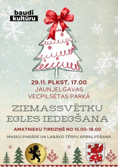 Ziemassvētku egles iedegšana