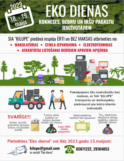 plakāts ekodienas