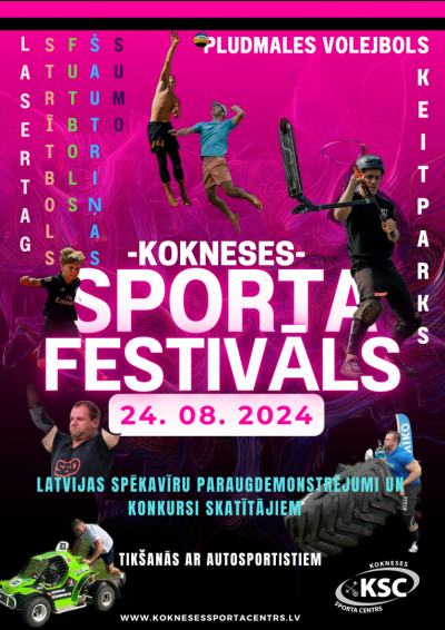 Kokneses sporta festivāla afiša
