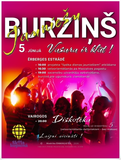 Burziņš jauniešiem un diskotēka