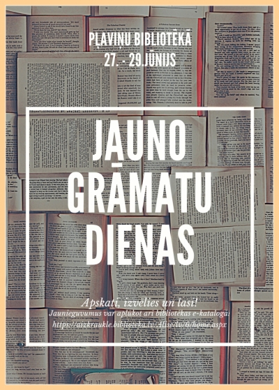 Jauno grāmatu dienas - afiša