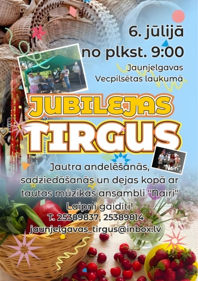 Jubilejas tirgus afiša