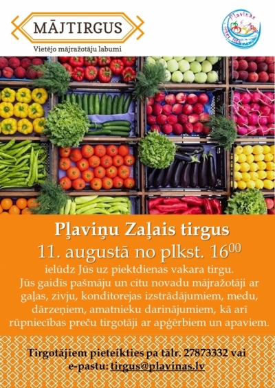 piektdienas vakara tirgus, afiša