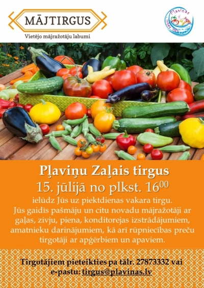 Piektdienas vakara tirgus- afiša