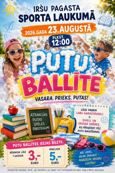 Burbuļu ballīte Iršos