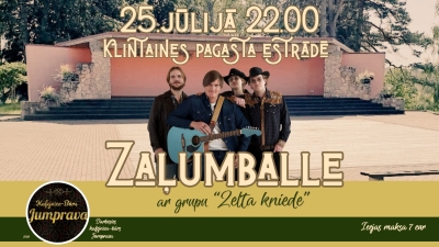 Zaļumballe kopā ar grupu “Zelta kniede”