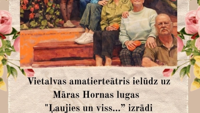 Māras Hornas lugas “Ļaujies un viss...” izrāde Iršos