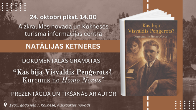Grāmatas "Kas bija Visvaldis Peņģerots" grāmatas atklāšanas afiša