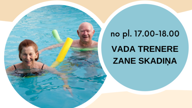 Vingrošana ūdenī senioriem afiša