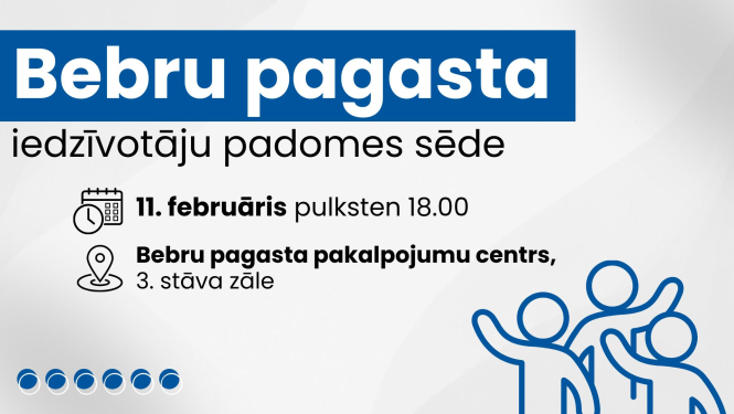 Iedzīvotāju padomes sapulces afiša