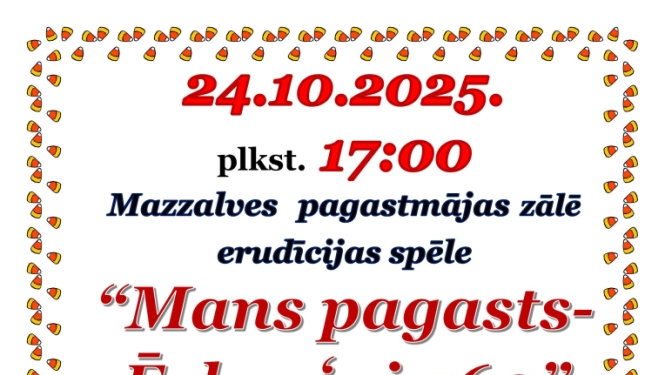 Erudīcijas spēle "Mans pagasts - Ērberģei 560"