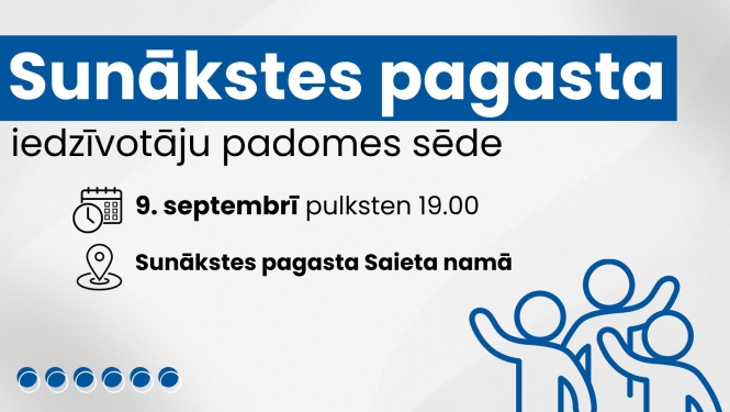 Iedzīvotāju padomes sapulces afiša