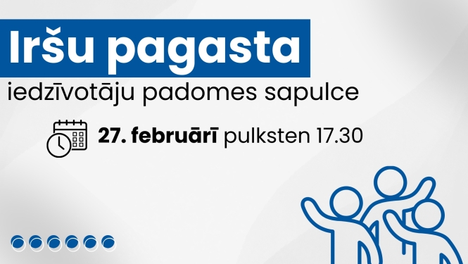 Iedzīvotāju padomes sapulces afiša