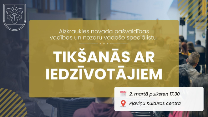 tikšanās ar iedzīvotājiem afiša