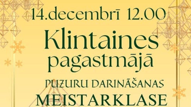 Inetas Sproģes puzuru darināšanas meistarklase