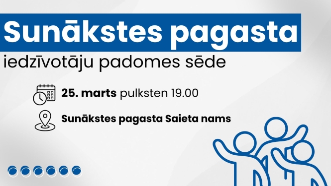 Iedzīvotāju padomes sapulces afiša