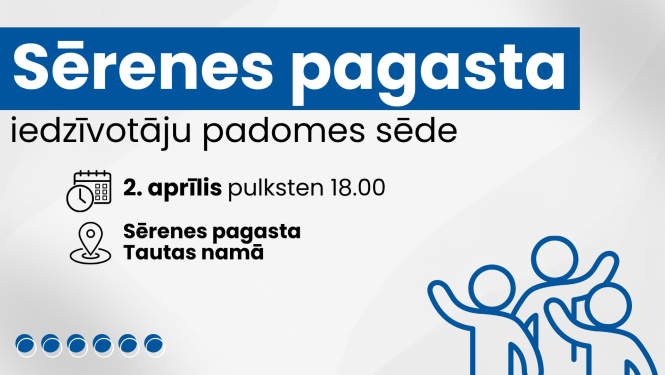 Iedzīvotāju padomes sapulces afiša
