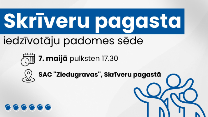 Iedzīvotāju padomes sapulces afiša
