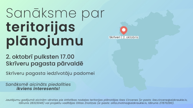 Sanāksmes par teritorijas plānojumu