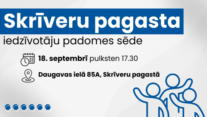 Iedzīvotāju padomes sapulces afiša