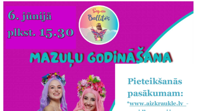 Aizkraukles novada mazulīšu godināšanas pasākums “Skrīveru Mazulis”