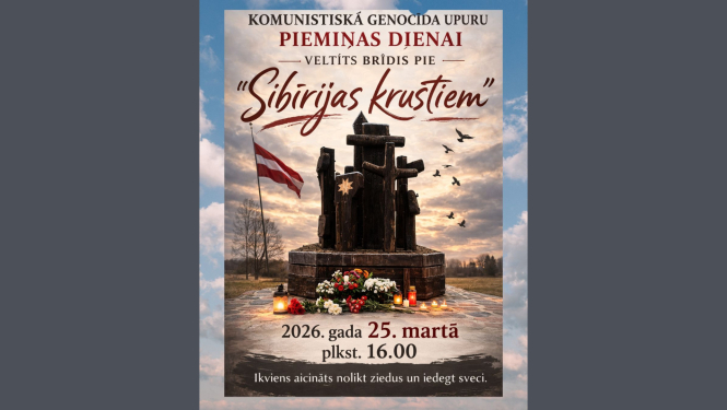 Komunistiskā genocīda upuru piemiņas brīdis Sunākstē