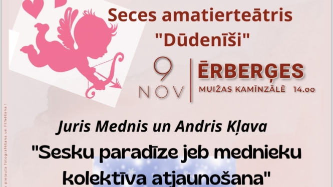 Seces amatierteātra “Dūdenīši” izrāde “Sesku paradīze jeb mednieku kolektīva atjaunošana”