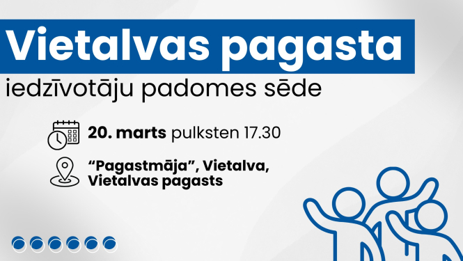 Iedzīvotāju padomes sapulces afiša