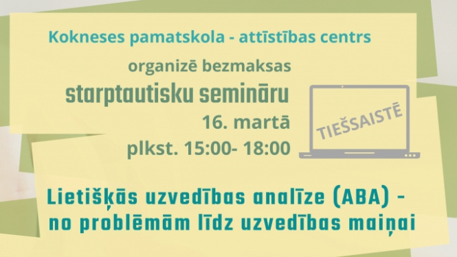 Bezmaksas sarptautisks seminārs