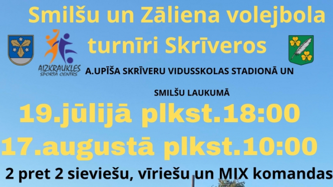 volejbola turnīra afiša