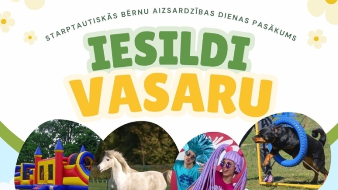 Starptautiskās bērnu aizsardzības dienas pasākuma afiša
